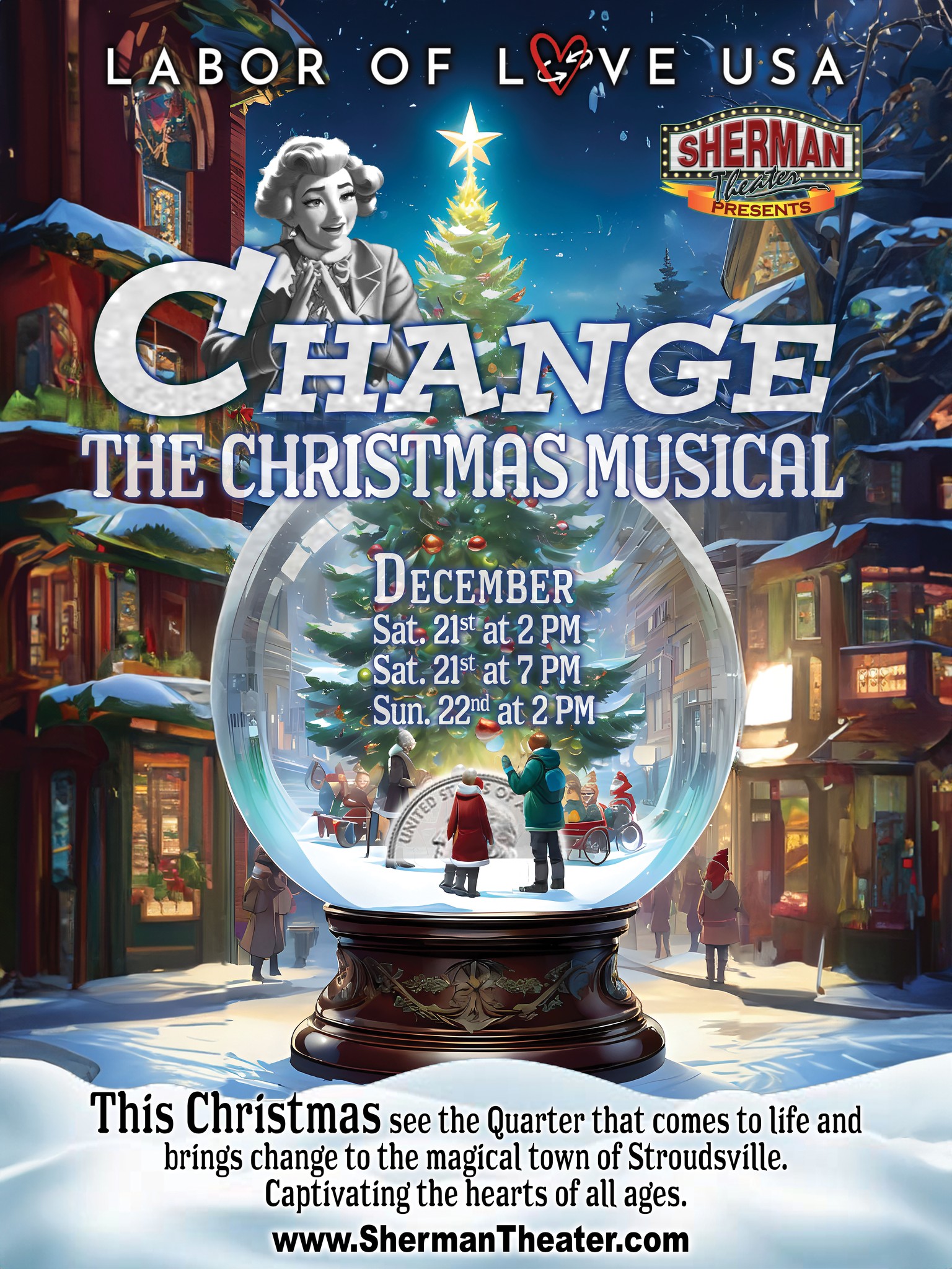 Change the Musical Poster with the dates of performances and other details regarding the performance.