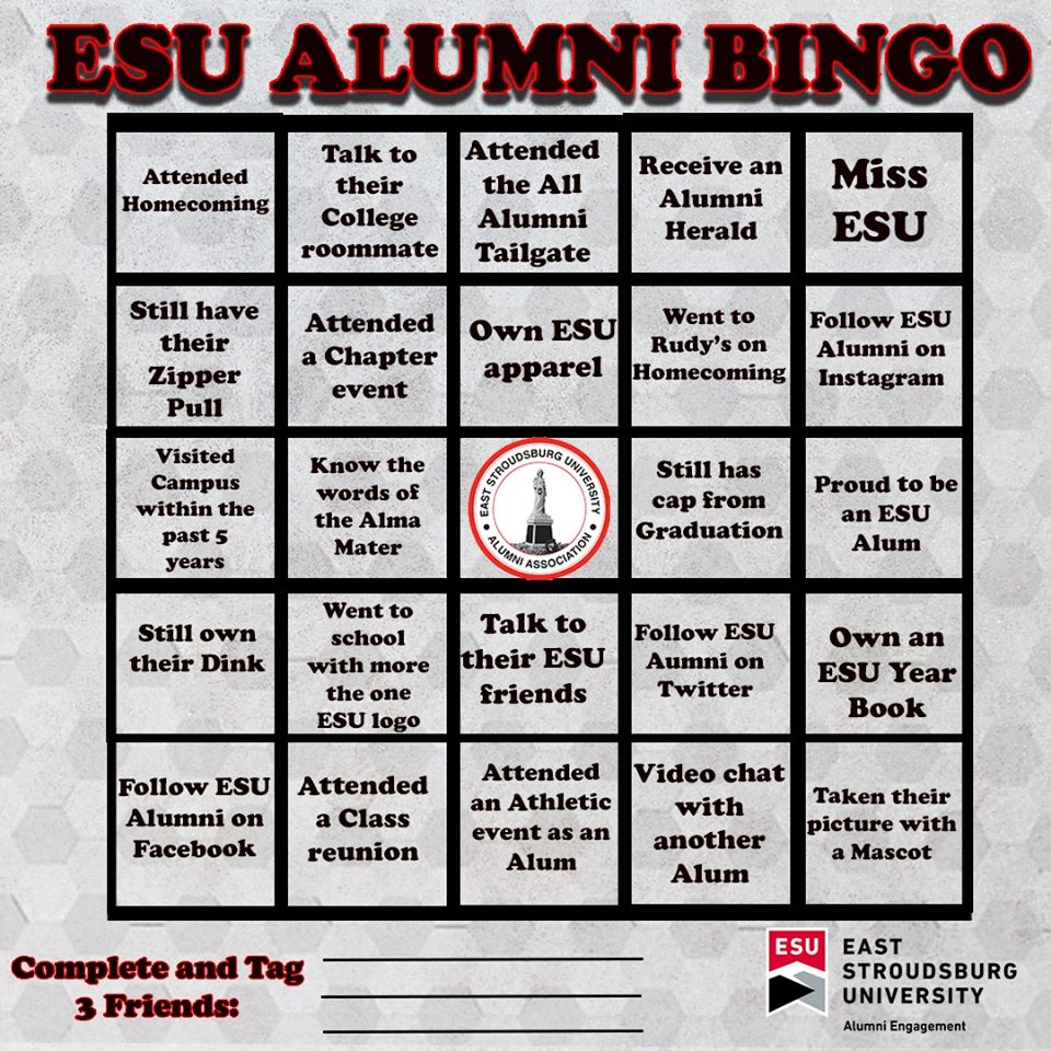 ESU Alumni Bingo