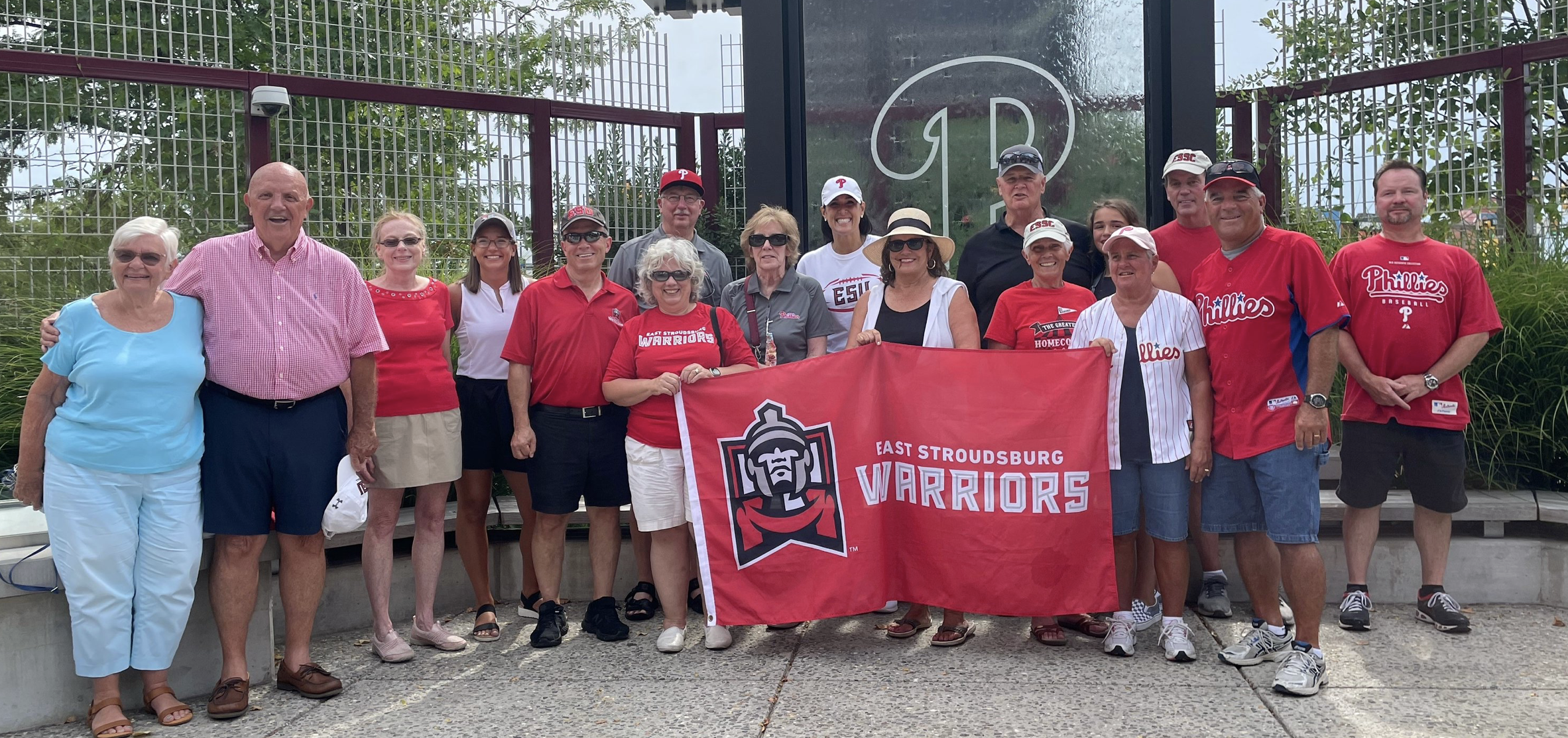 Image of Alumni and friends gather for a Philadelphia Phillies game Alumni and friends gather for a Philadelphia Phillies game