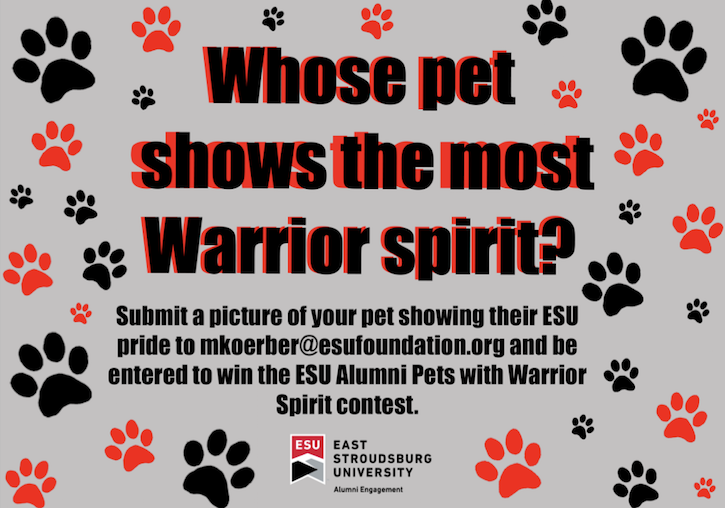 ESU Alumni Pets with Warrior Spirit