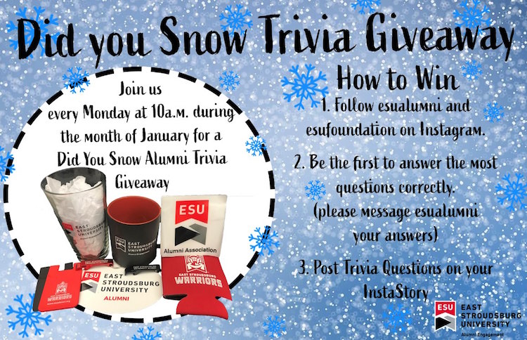 Did you Snow Trivia Giveway Did you Snow Trivia Giveway