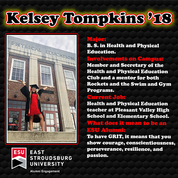 Photo of Kelsey Tompkins ’18 Kelsey Tompkins ’18
